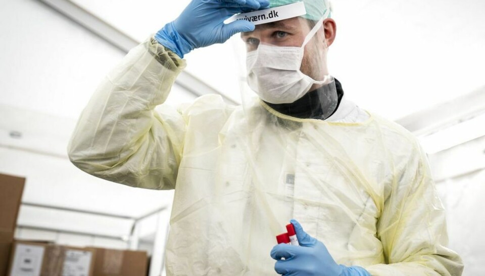 Dagens smitte- og kontakttal vækker ikke glæde 2621 personer er testet positive for covid-19 det seneste døgn. Foto: Niels Christian Vilmann/Ritzau Scanpix