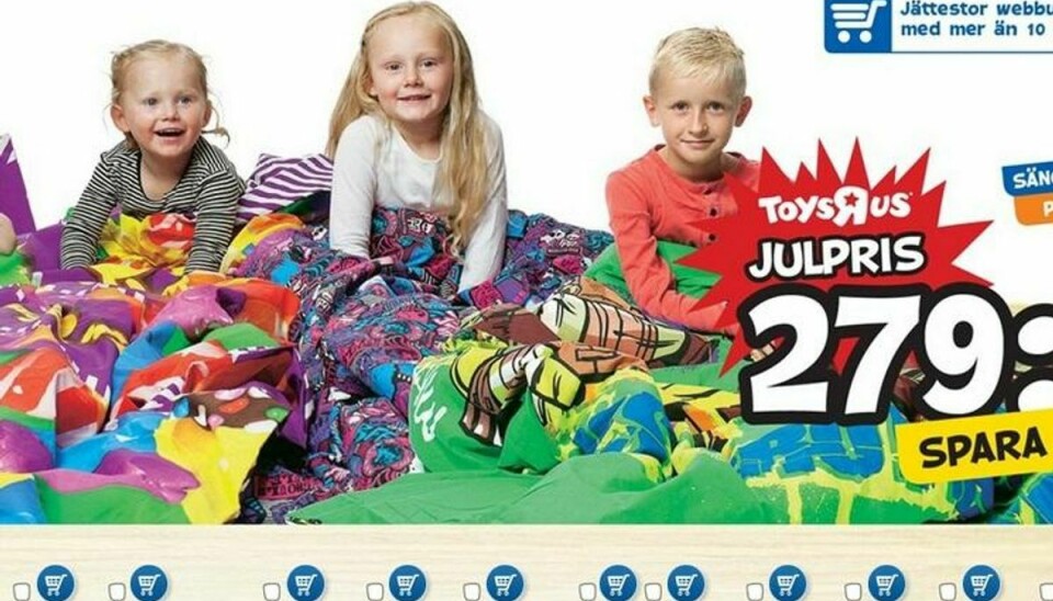 Det danske firma Top Toy er blevet kritiseret for næsten udelukkende at bruge børn med lys hud i deres kataloger. Foto: Colourbox